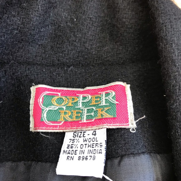 Black wool blazer NWT Copper Creek - Picture 4 of 5